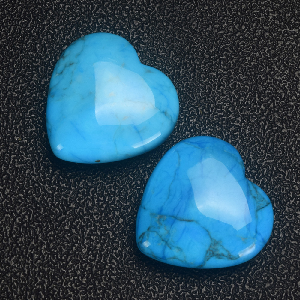 20mm 30mm 35mm Turquoise Heart Shape Gemstone Beads Natural Turquoise Crystal Hearts Buy