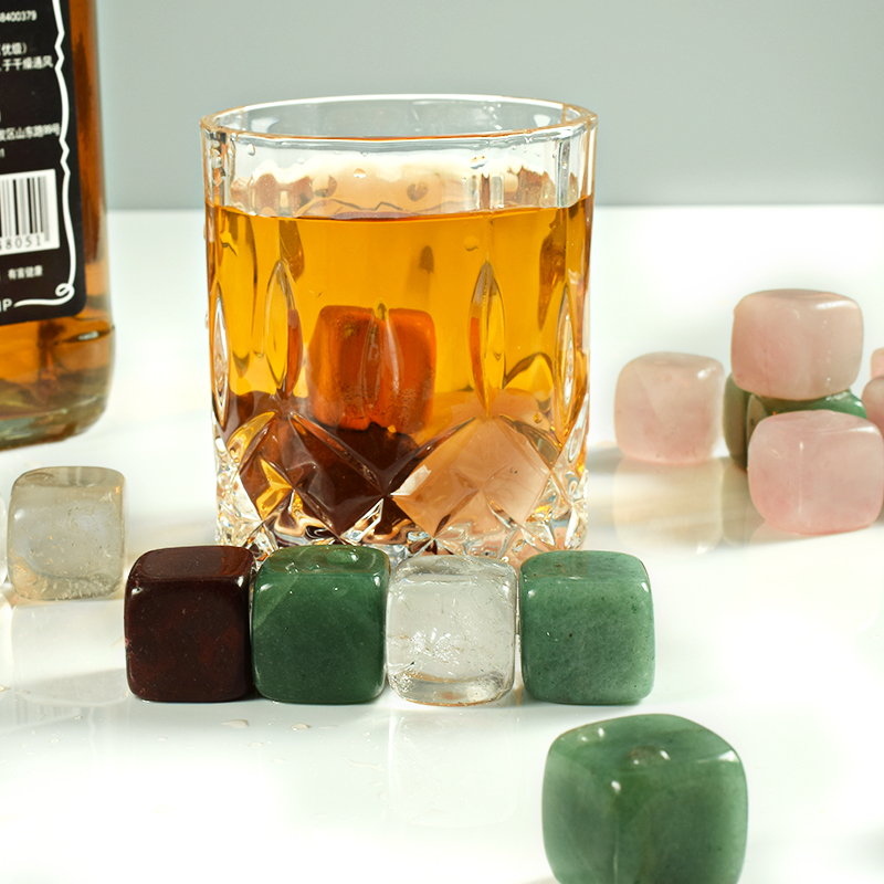 Natural Gemstone Whiskey Chilling Stones Bar Accessories Wine 