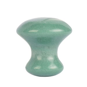 Mushroom-Shaped Green Aventurine Stone Crystal Guasha Scraping Stone for Spa Relaxing Meditation Massage