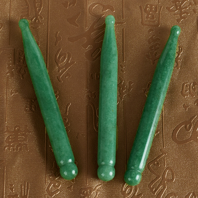 Natural Green Aventurine Guasha Scraping Massage Tool, Massage Wand for Acupuncture Therapy Stick 