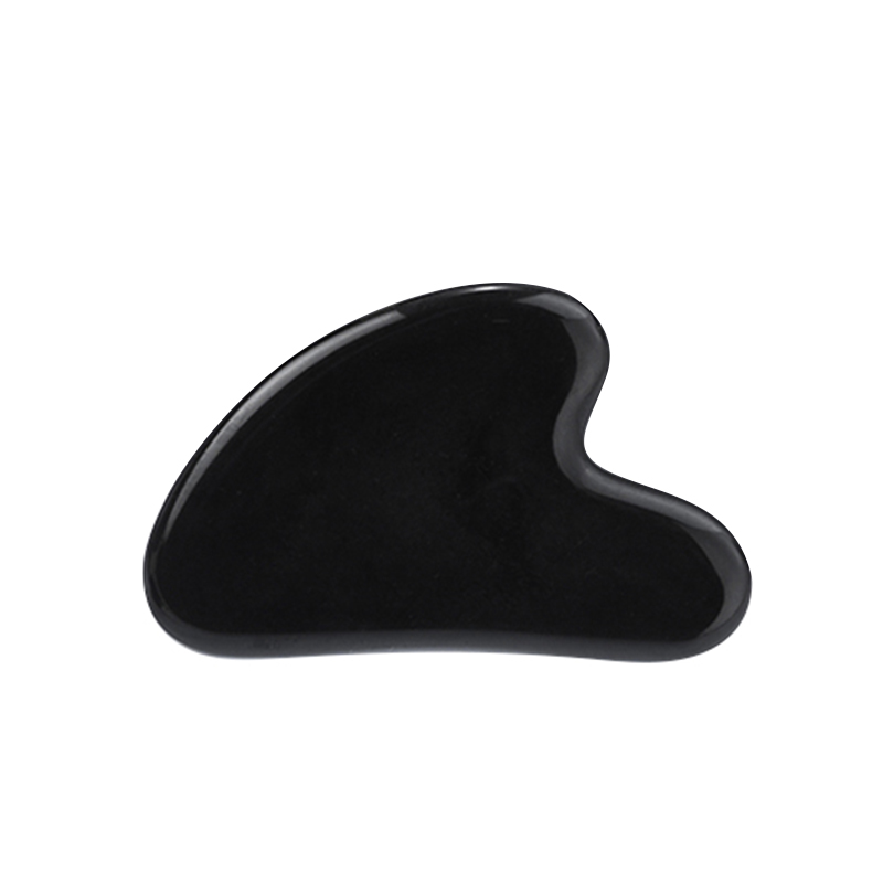 Natural Black Obsidian Gua Sha Stone Factory Direct Wholesale Price Gua Sha Face Massage Tool