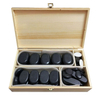 (1 Set) Black Spa Energy Stone Massage Set, Natural Guasha Hot Massage Stone Stones for Relaxation Or Anxiety Relief